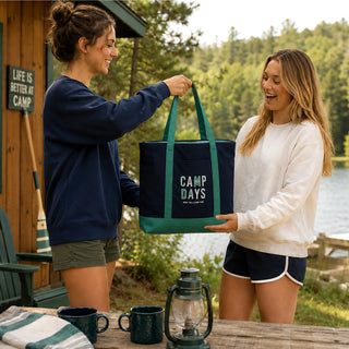 Camp Days Canvas Tote Bag