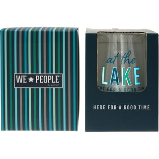 At The Lake Gift Boxed 18 oz Stemless Wine Glass