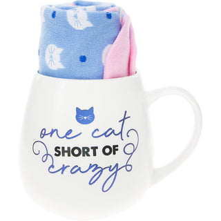 Cat 15.5 oz Mug and Sock Set