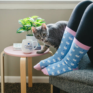 Cat 15.5 oz Mug and Sock Set