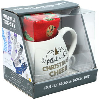 Christmas Cheer 15.5 oz Mug and Sock Set