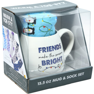 Season Bright 15.5 oz Mug and Sock Set