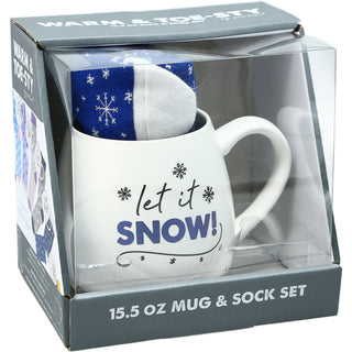Snow 15.5 oz Mug and Sock Set