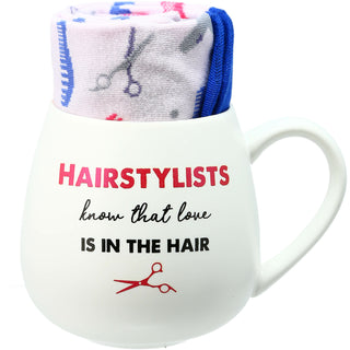 Hairstylist 15.5 oz Mug and Sock Set