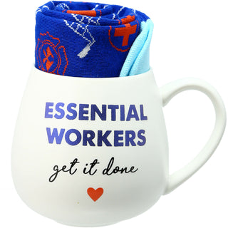 Essential Workers 15.5 oz Mug and Sock Set