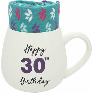 30th Birthday 15.5 oz Mug and Sock Set