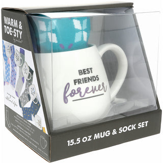 Best Friends 15.5 oz Mug and Sock Set