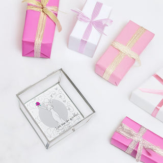 Beautiful Bride 4" Glass Keepsake Box