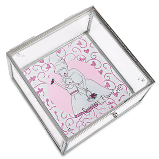 Flower Girl 4" Glass Keepsake Box