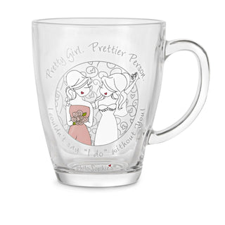 Pretty Girl 12.5 oz Glass Cup