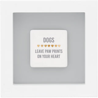 Dog Pawprints 4.75" Plaque