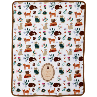 Cats & Coffee Tea Towel & Sponge Gift Set