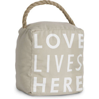 Love Lives Here 5" x 6" Door Stopper