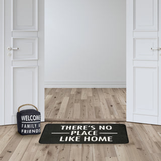 Welcome 5" x 6" Dark Gray Door Stopper