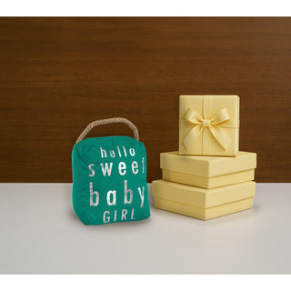 Sweet Baby Girl 5" x 6" Door Stopper