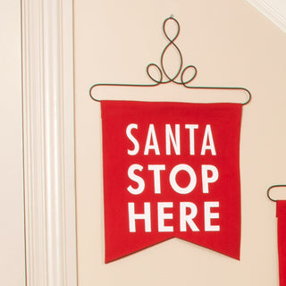 Santa 14" x 16" Banner