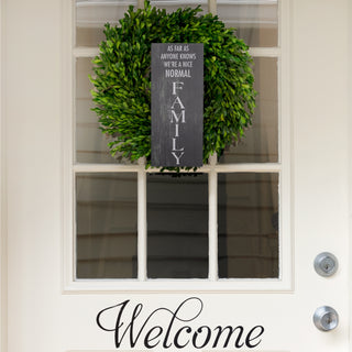 Normal Family 5" x 12" Plaque