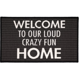 Crazy Fun Home 27.5" x 17.75" Floor Mat