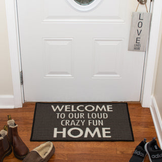 Crazy Fun Home 27.5" x 17.75" Floor Mat