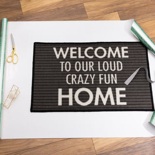 Crazy Fun Home 27.5" x 17.75" Floor Mat