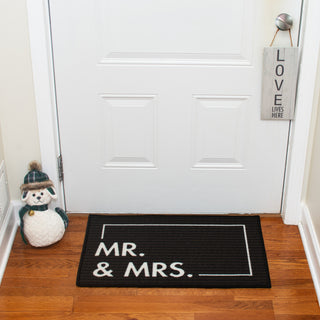 Mr. & Mrs. 27.5" x 17.75" Floor Mat