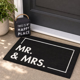 Mr. & Mrs. 27.5" x 17.75" Floor Mat