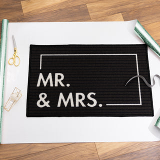 Mr. & Mrs. 27.5" x 17.75" Floor Mat