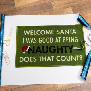 Welcome Santa 27.5" x 17.75" Floor Mat