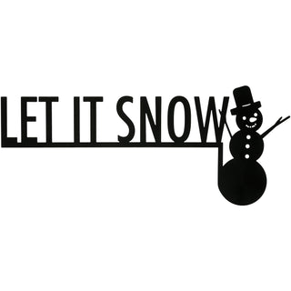 Let It Snow Metal Door Topper