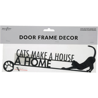 Cat Home Metal Door Topper