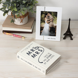 Mr. & Mrs. 7.25" x 4.75" x 1.25" Decorative Book