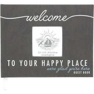 Happy Place 9" x 7" Guest Book