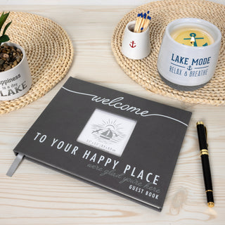 Happy Place 9" x 7" Guest Book