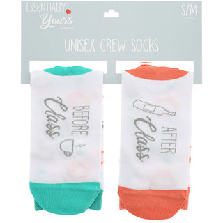 Before & After Class Unisex Cotton Blend Sock