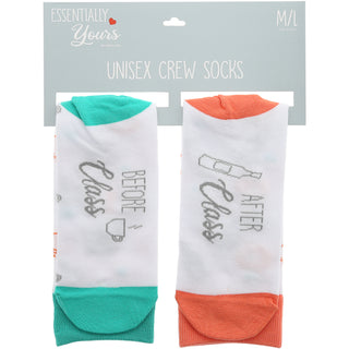 Before & After Class S/M Unisex Cotton Blend Sock