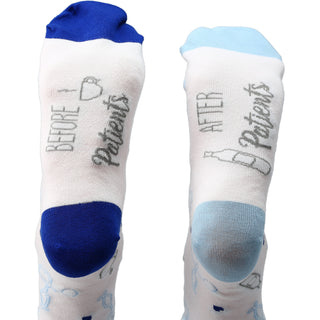 Before & After Patients S/M Unisex Cotton Blend Sock