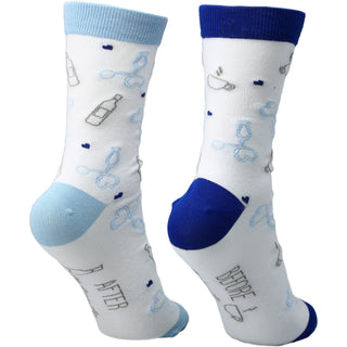 Before & After Patients S/M Unisex Cotton Blend Sock