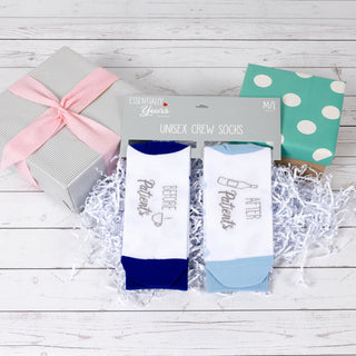 Before & After Patients S/M Unisex Cotton Blend Sock