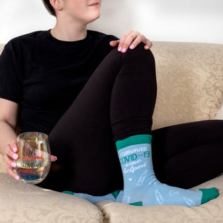 Survived S/M Unisex Cotton Blend Sock
