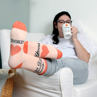 Essential S/M Unisex Cotton Blend Sock