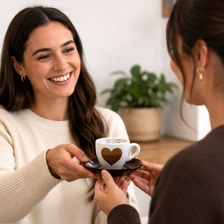 Love Espresso 2.5 oz Espresso Cup and Saucer