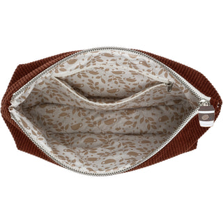 Coffee & Mascara Corduroy Zippered Pouch