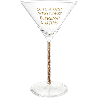 Just A Girl Gift Boxed 8.5 oz Martini Glass