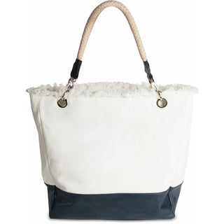 A-Peel-ing- White 18" x 15" x 6.75" Large Canvas Tote Bag