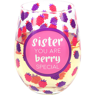 Sister 18 oz Stemless Wine Glass