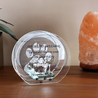 The Journey 6" Mirrored Glass Candle Holder