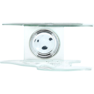 Dog 6" Mirrored Glass Candle Holder