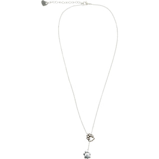 Cat Lover Rhodium Plated Adjustable Necklace and Earring Set