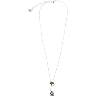 Dog Lover Rhodium Plated Adjustable Necklace and Earring Set