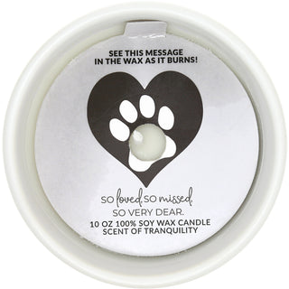 Furever in My Heart 10 oz - 100% Soy Wax Reveal Candle Scent: Tranquility